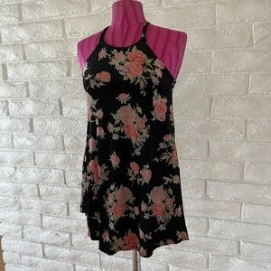 Soprano Racer Back Black Dress - Small